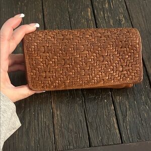 Woven Brown Wallet